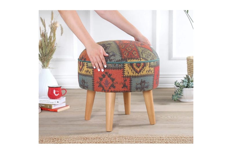 Puf Keliorbury Grøn - Grøn - Møbler - Stole & lænestole - Taburet & skammel - Ottoman