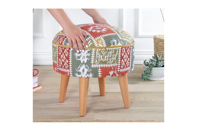 Puf Keliorbury Hvid - Hvid - Møbler - Stole & lænestole - Taburet & skammel - Ottoman