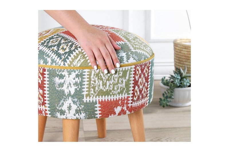 Puf Keliorbury Hvid - Hvid - Møbler - Stole & lænestole - Taburet & skammel - Ottoman