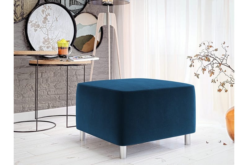 Kintore Fotpall 56 cm Dark blue - Møbler - Stole & lænestole - Taburet & skammel - Puf