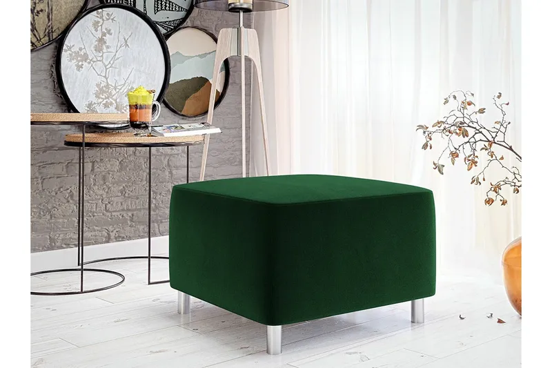 Kintore Fotpall 56 cm Dark green - Møbler - Stole & lænestole - Taburet & skammel - Puf