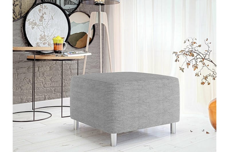 Kintore Fotpall 56 cm Light grey/Dark grey - Møbler - Stole & lænestole - Taburet & skammel - Puf