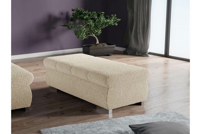 Kintore Fotpall 60 cm beige - Møbler - Stole & lænestole - Taburet & skammel - Puf