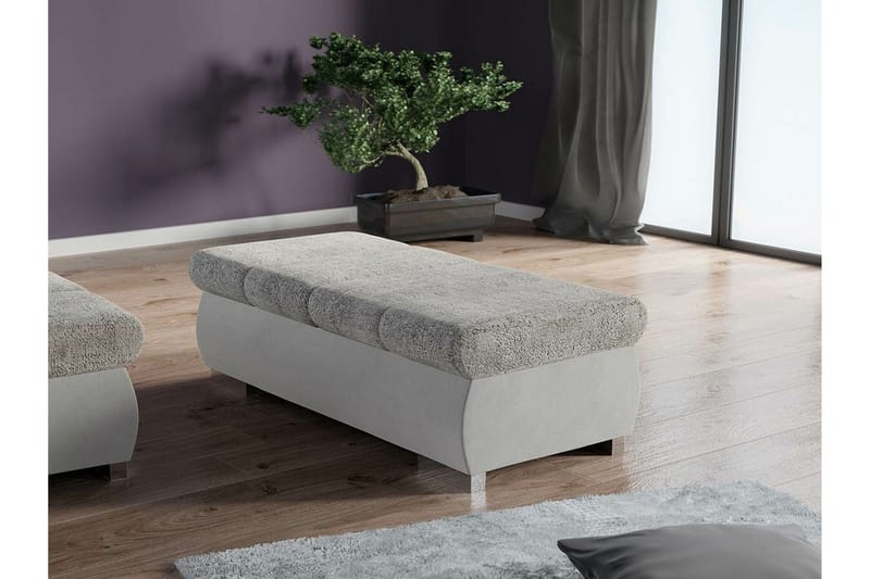 Kintore Fotpall 60 cm NO_BRAND Ljusgrå - Møbler - Stole & lænestole - Taburet & skammel - Puf