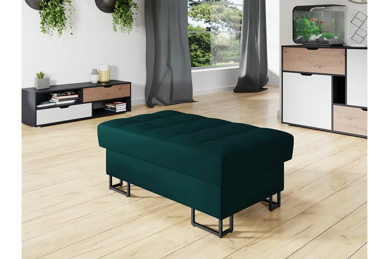 Kintore Fotpall 67 cm Dark green - Møbler - Stole & lænestole - Taburet & skammel - Puf