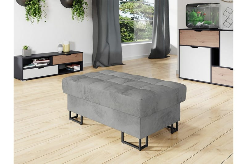 Kintore Fotpall 67 cm Ljusgrå - Møbler - Stole & lænestole - Taburet & skammel - Puf