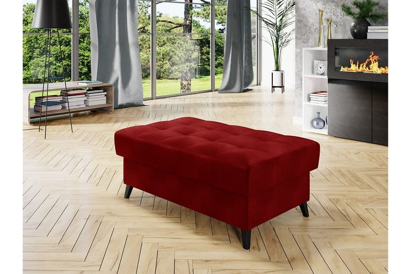 Kintore Fotpall 67 cm Red - Møbler - Stole & lænestole - Taburet & skammel - Puf