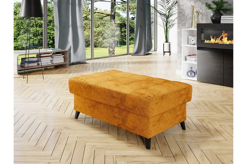 Kintore Fotpall 67 cm Yellow - Møbler - Stole & lænestole - Taburet & skammel - Puf