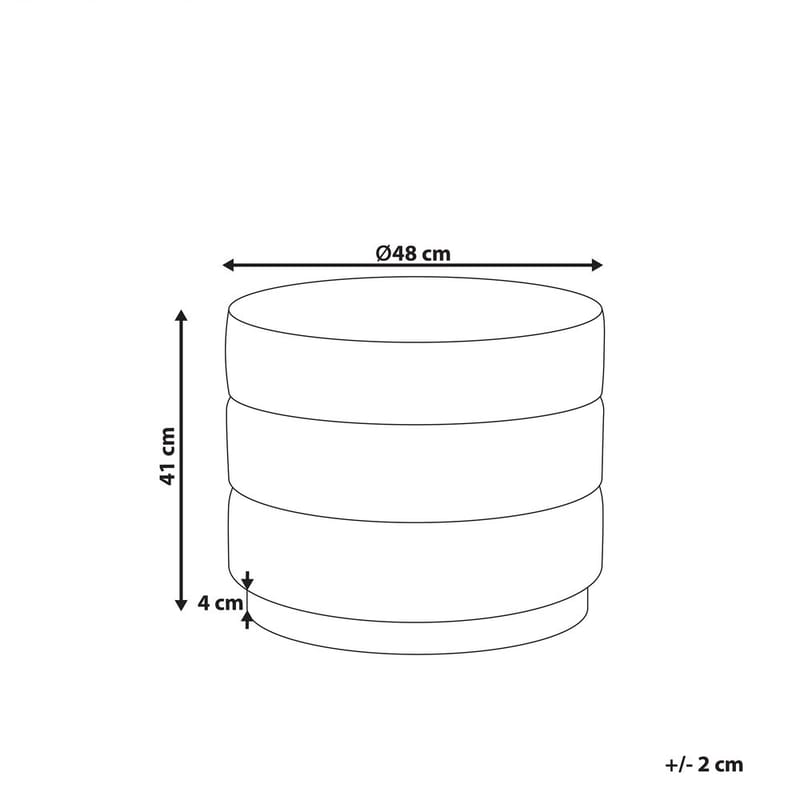 Puf Louin - Beige - Møbler - Stole & lænestole - Taburet & skammel - Ottoman