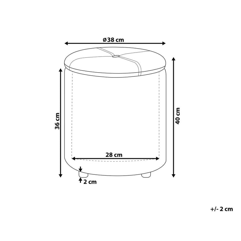 Puf Maryland - Hvid - Møbler - Stole & lænestole - Taburet & skammel - Ottoman