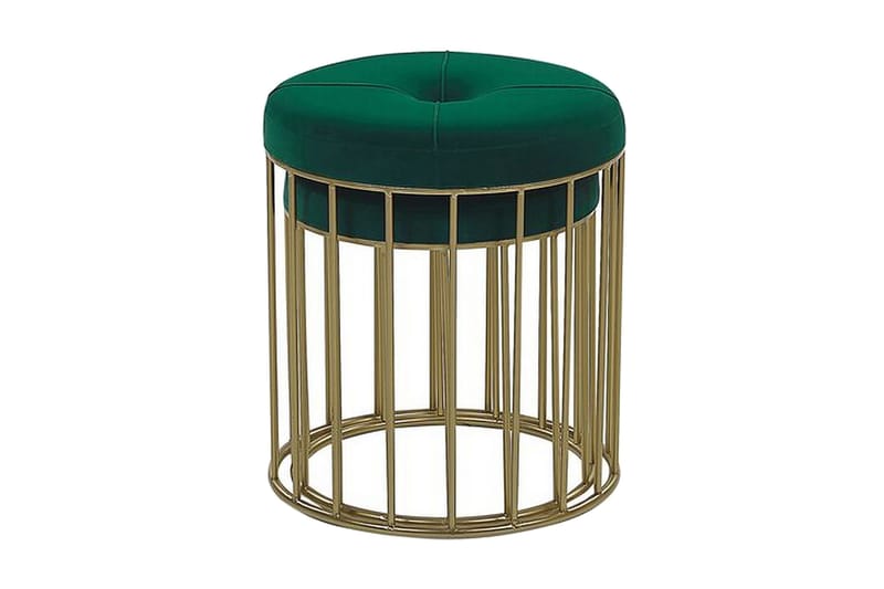 Mattila Fodskammel 2-pak - Grøn - Møbler - Stole & lænestole - Taburet & skammel - Puf