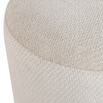 Puf med drejefod Islen 39 cm rundt - Beige - Møbler - Stole & lænestole - Taburet & skammel - Ottoman