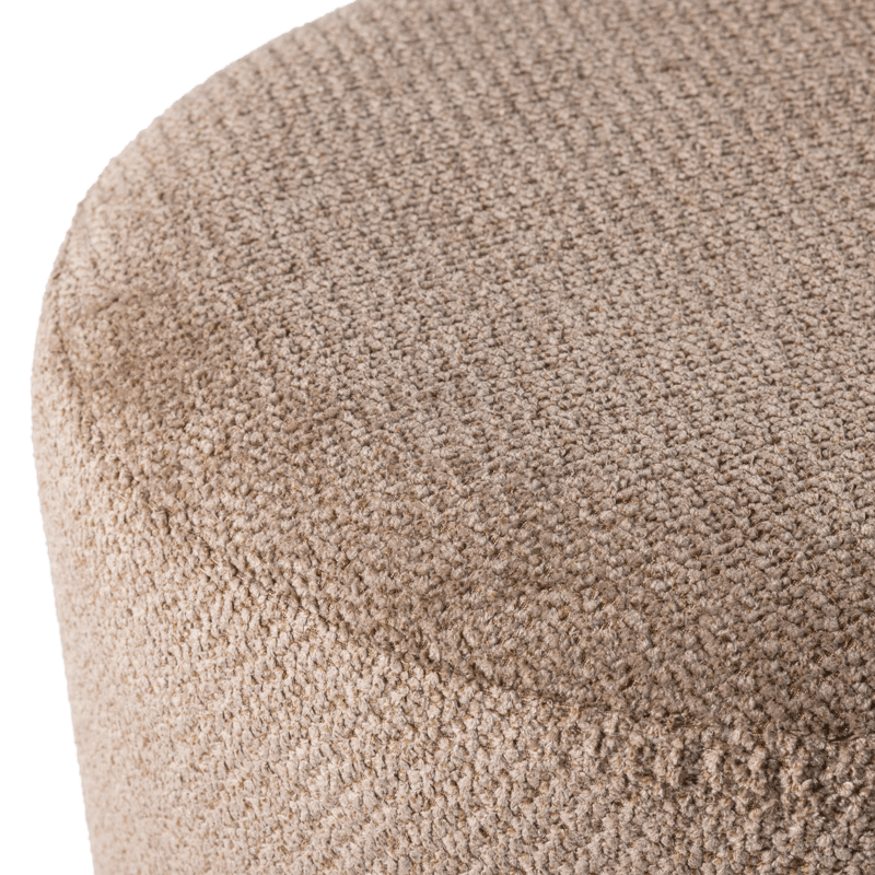 Puf med drejefod Islen 39 cm rundt - Brun - Møbler - Stole & lænestole - Taburet & skammel - Ottoman