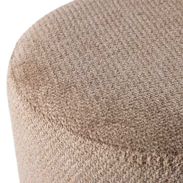 Puf med drejefod Islen 39 cm rundt - Brun - Møbler - Stole & lænestole - Taburet & skammel - Ottoman