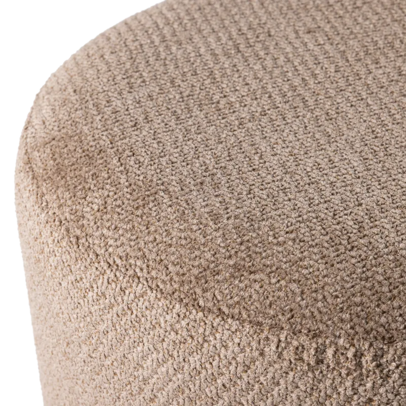 Puf med drejefod Islen 39 cm rundt - Brun - Møbler - Stole & lænestole - Taburet & skammel - Ottoman