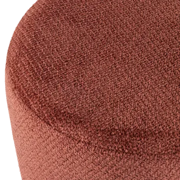 Puf med drejefod Islen 39 cm rundt - Vinrød - Møbler - Stole & lænestole - Taburet & skammel - Ottoman