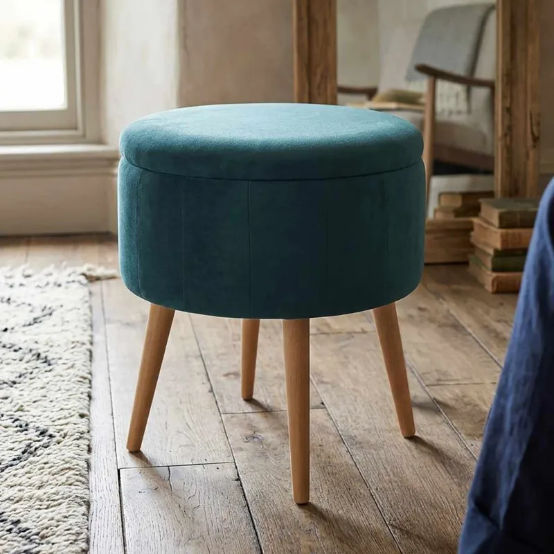 Puf med opbevaring Atelier Del Sofa Berlin Babyface (Ø45 x H44 cm) Emerald - Møbler - Stole & lænestole - Taburet & skammel - Ottoman