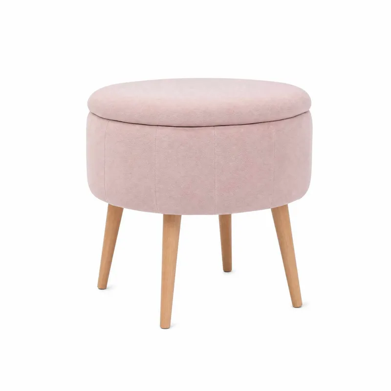 Puf med opbevaring Atelier Del Sofa Berlin Babyface (Ø45 x H44 cm) Lyserød, undefined
