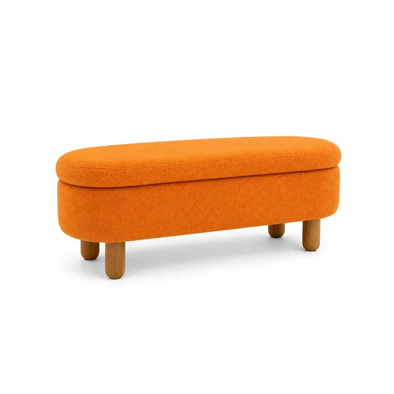 Puf med opbevaring Atelier Del Sofa Bohem (120 x 44 x 35 cm) Orange, undefined
