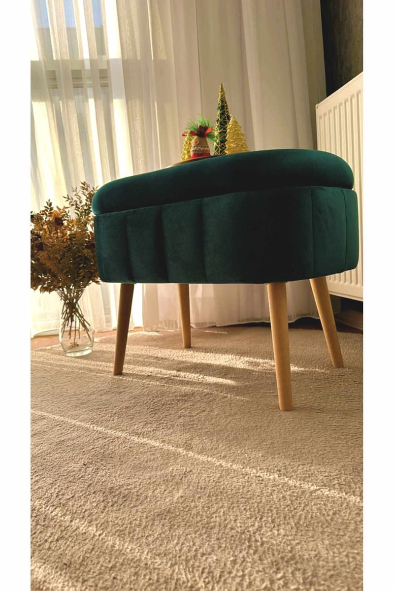 Puf med opbevaring Atelier Del Sofa Mini Oslo (60 x 46 x 35 cm) Emerald - Møbler - Stole & lænestole - Taburet & skammel - Ottoman