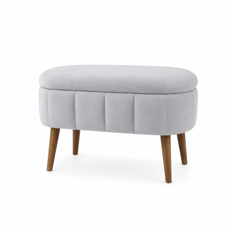 Puf med opbevaring Atelier Del Sofa Mini Oslo (60 x 46 x 35 cm) Grå, undefined