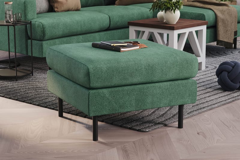 Menard Compact Fodpuf 68 cm - Grøn - Møbler - Stole & lænestole - Taburet & skammel - Puf