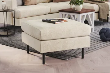 Menard Compact Fodpuf 68 cm - Hvid - Møbler - Stole & lænestole - Taburet & skammel - Puf