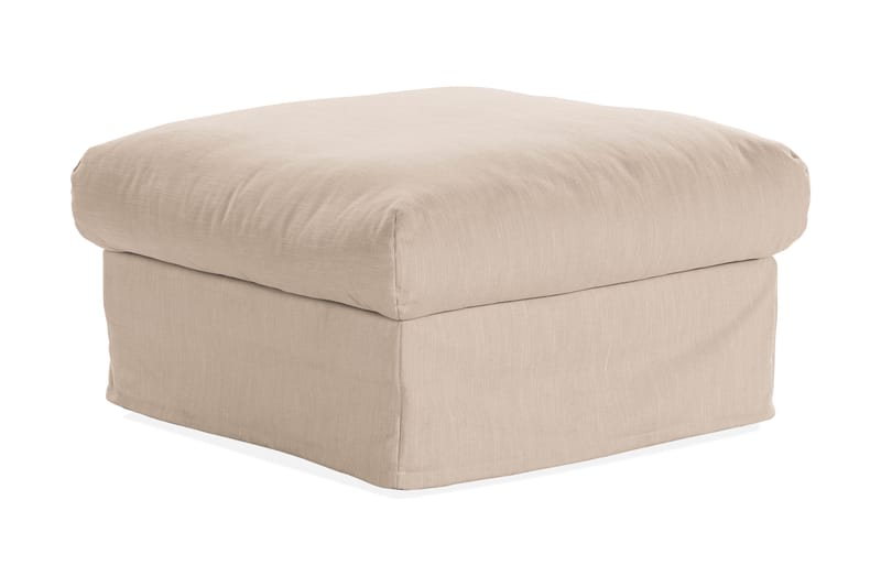 Menard Fodskammel - Beige - Puf med opbevaring - Puf