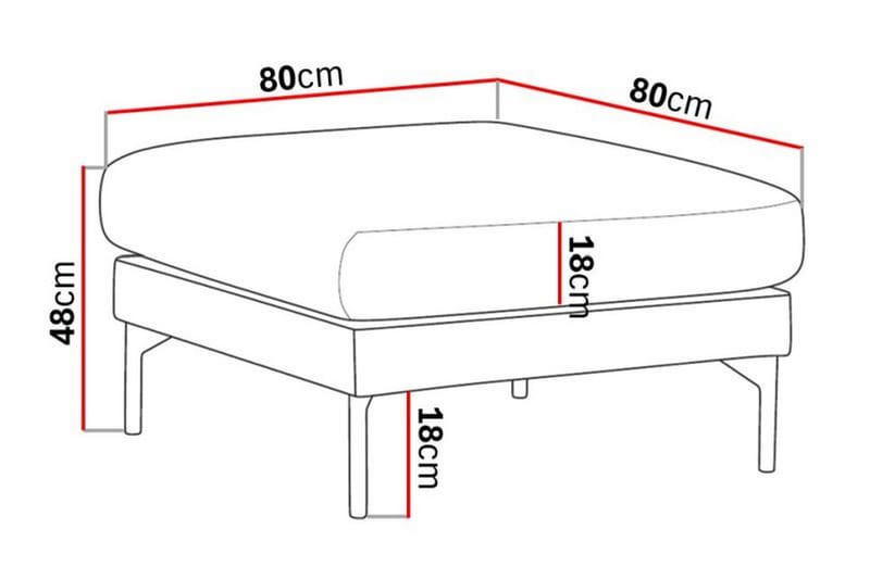 Menard Fodskammel - Grå - Møbler - Stole & lænestole - Taburet & skammel - Puf