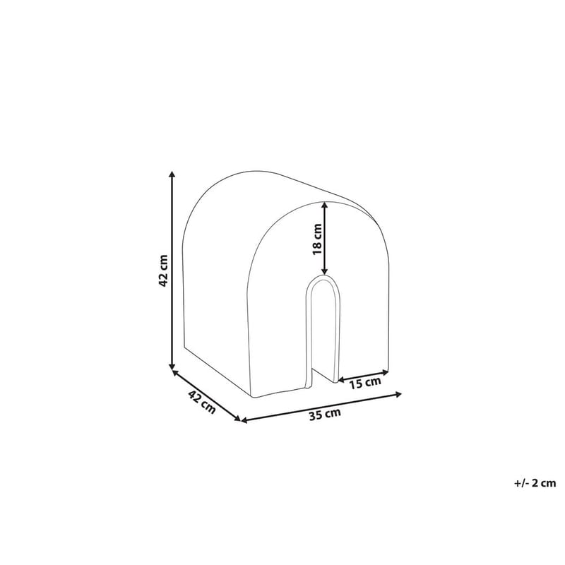 Puf Modoc - Beige - Møbler - Stole & lænestole - Taburet & skammel - Ottoman