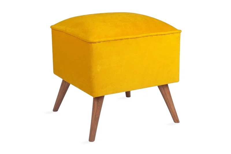 Mostert Fodskammel - Gul - Møbler - Stole & lænestole - Taburet & skammel - Puf