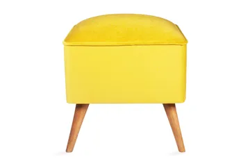 Mostert Fodskammel - Gul - Møbler - Stole & lænestole - Taburet & skammel - Puf
