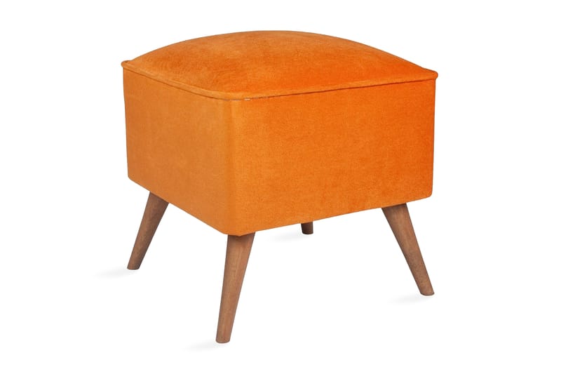 Mostert Fodskammel - Orange - Møbler - Stole & lænestole - Taburet & skammel - Puf