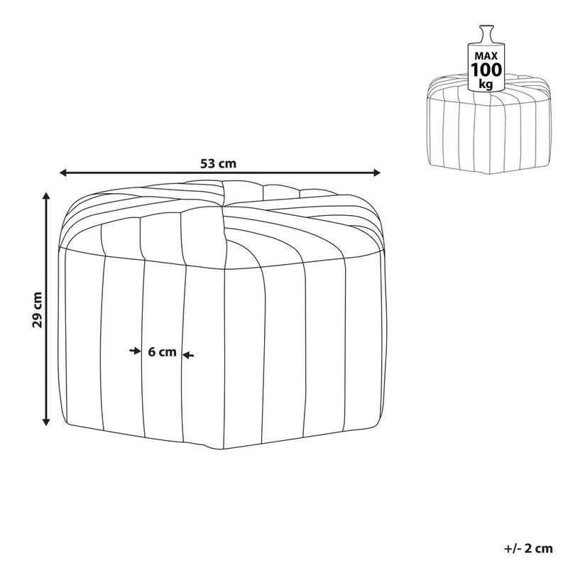 Puf Murietta - Hvid - Møbler - Stole & lænestole - Taburet & skammel - Ottoman