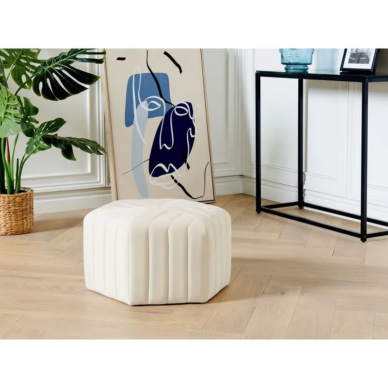 Puf Murietta - Hvid - Møbler - Stole & lænestole - Taburet & skammel - Ottoman