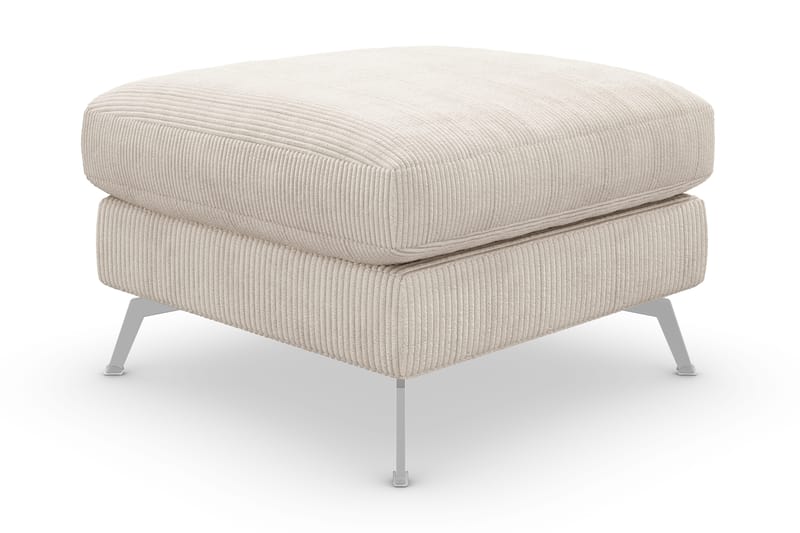 Ocean Lyx Fodskammel, Beige/Krom