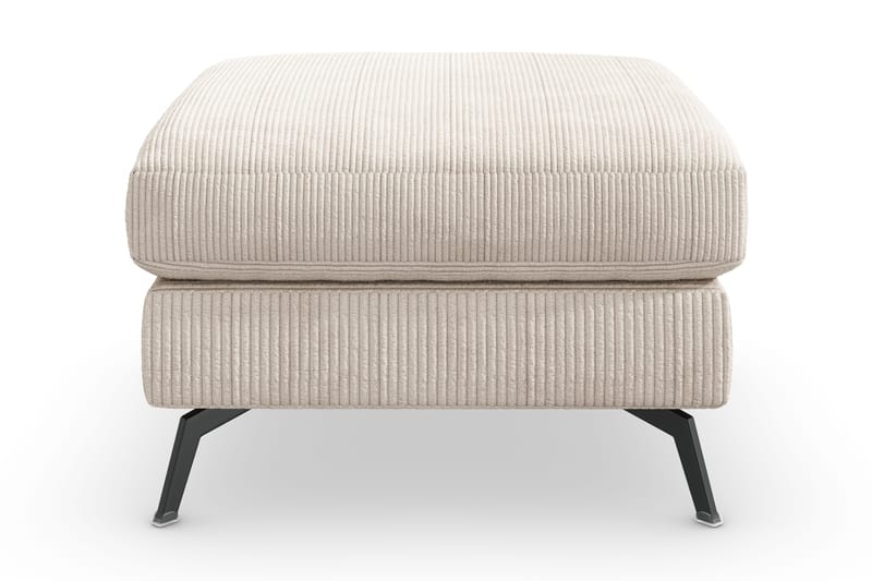 Ocean Lyx Fodskammel - Beige/Sort - Møbler - Stole & lænestole - Taburet & skammel - Puf