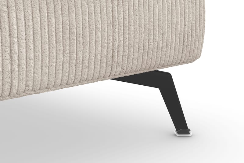 Ocean Lyx Fodskammel - Beige/Sort - Møbler - Stole & lænestole - Taburet & skammel - Puf