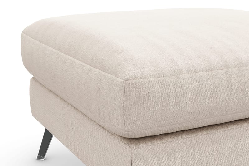 Ocean Lyx Fodskammel - Beige/Sort - Møbler - Stole & lænestole - Taburet & skammel - Puf