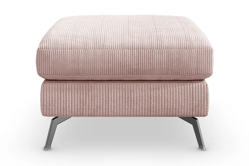 Ocean Lyx Fodskammel - Lyserød/Sort - Møbler - Stole & lænestole - Taburet & skammel - Puf