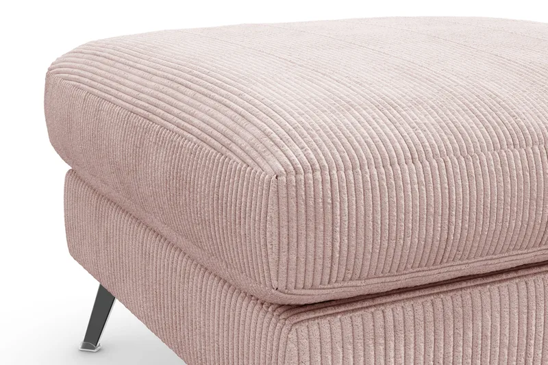 Ocean Lyx Fodskammel - Lyserød/Sort - Møbler - Stole & lænestole - Taburet & skammel - Puf