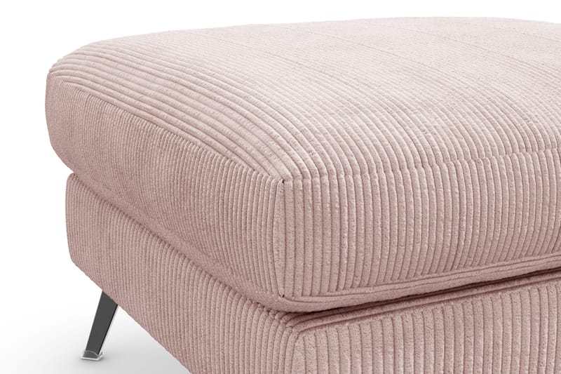 Ocean Lyx Fodskammel - Lyserød/Sort - Møbler - Stole & lænestole - Taburet & skammel - Puf