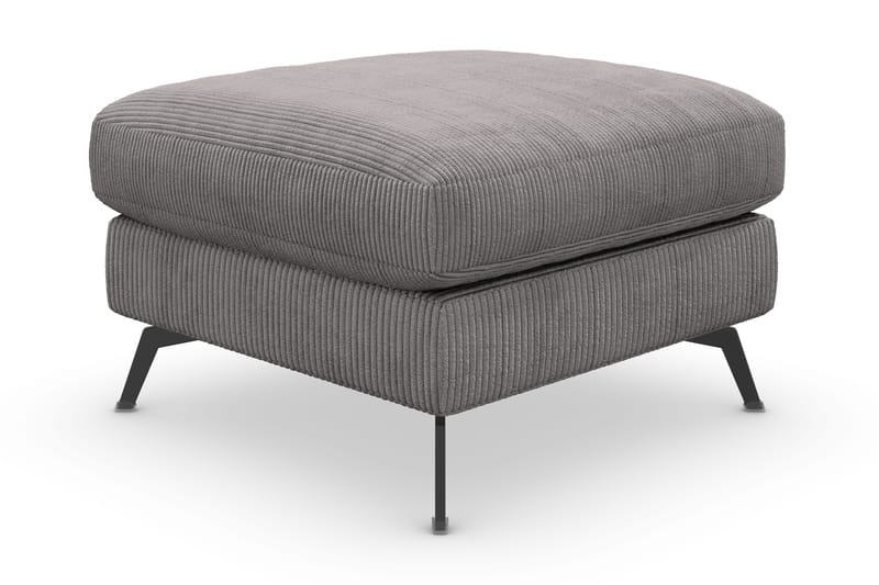 Ocean Lyx Fodskammel - Mørkegrå/Sort - Møbler - Stole & lænestole - Taburet & skammel - Puf