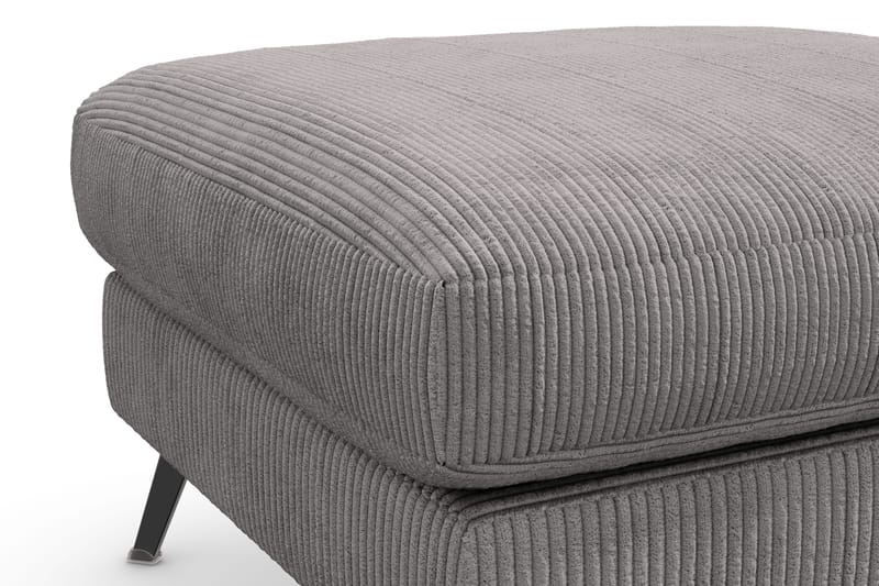 Ocean Lyx Fodskammel - Mørkegrå/Sort - Møbler - Stole & lænestole - Taburet & skammel - Puf