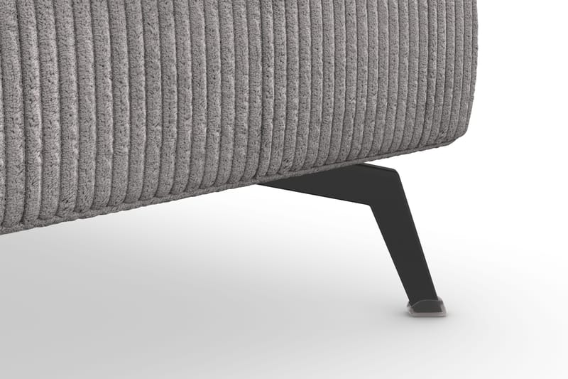 Ocean Lyx Fodskammel - Mørkegrå/Sort - Møbler - Stole & lænestole - Taburet & skammel - Puf