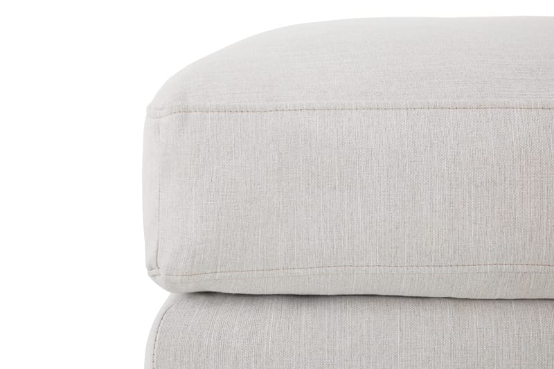 Ocean Lyx Puf - Beige Linned, Forkromede Ben - Møbler - Stole & lænestole - Taburet & skammel - Puf