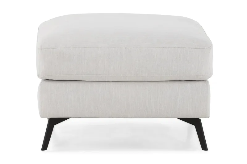 Ocean Lyx Puf - Beige Linned, Sorte Ben - Møbler - Stole & lænestole - Taburet & skammel - Puf