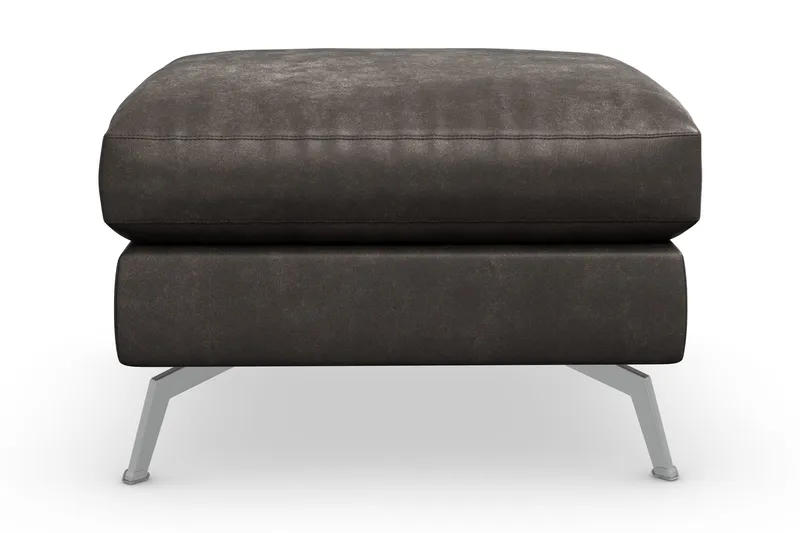 Ocean Lyx Puf - Sort/Læder - Møbler - Stole & lænestole - Taburet & skammel - Puf