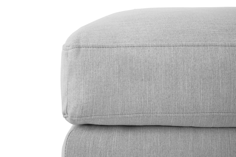 Ocean Lyx Puf - Grå Linned, Sorte Ben - Møbler - Stole & lænestole - Taburet & skammel - Puf