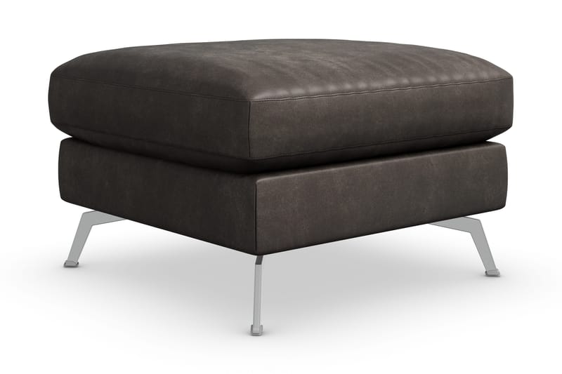 Ocean Lyx Puf - Sort/Læder - Møbler - Stole & lænestole - Taburet & skammel - Puf